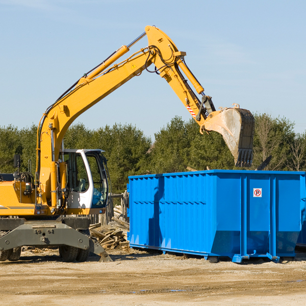 can i choose the location where the residential dumpster will be placed in Yates Center